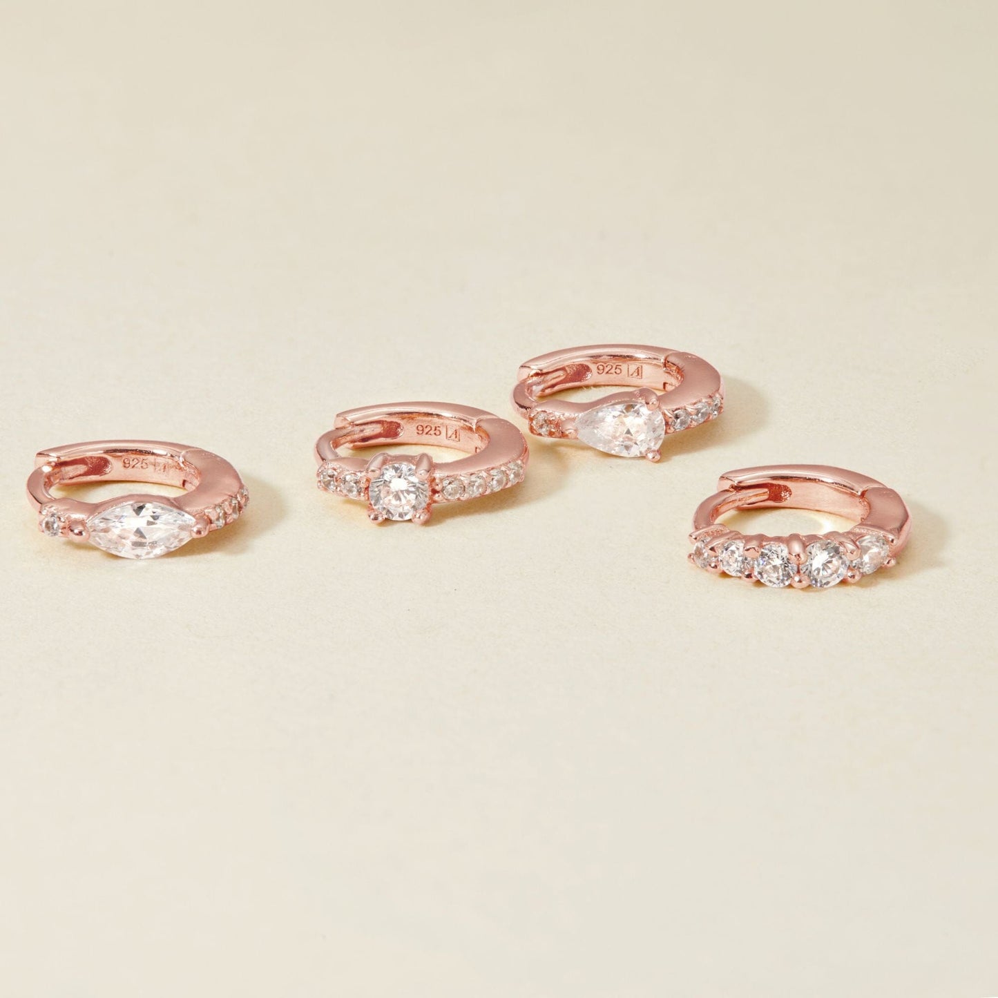 Aspen huggie earring set
