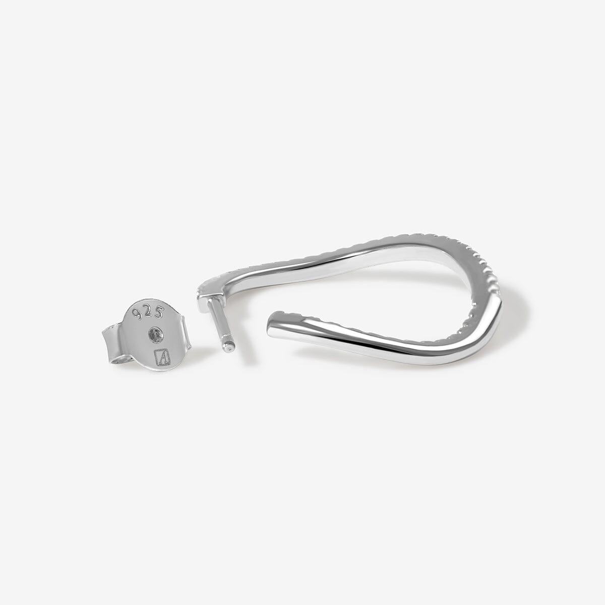 Vanh wave midi hoop earrings