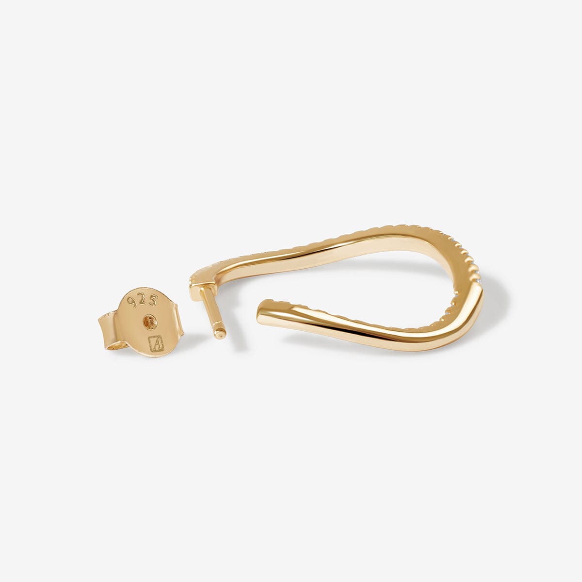 Vanh wave midi hoop earrings