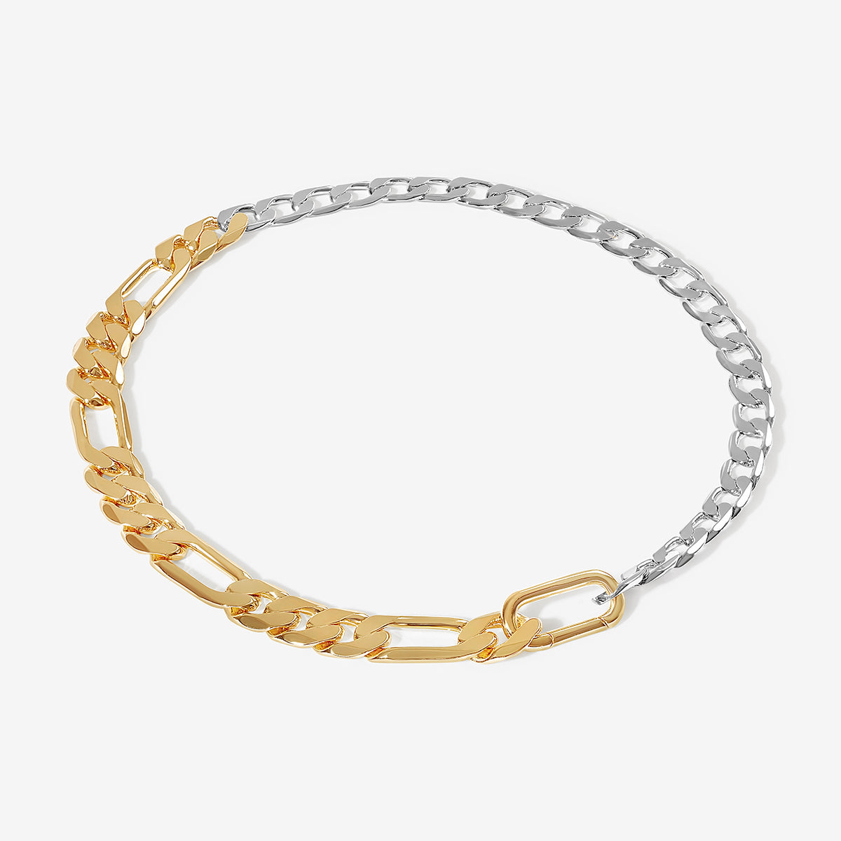 Parker two-tone chain anklet