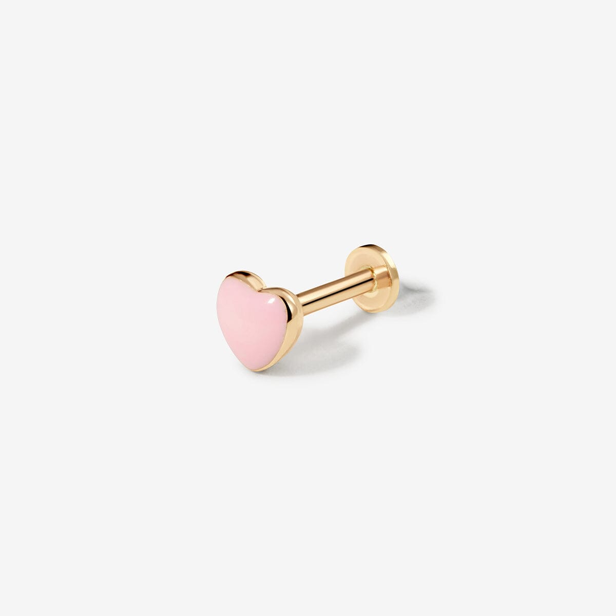 Saint pink heart piercing