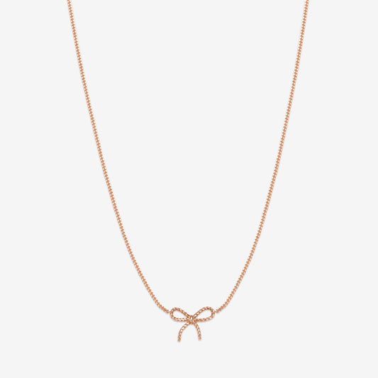 Ace baby bow necklace