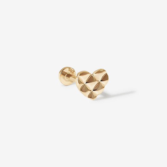 Day heart quilted piercing