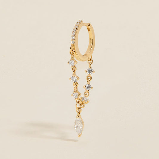 Jacob chain hoop earring
