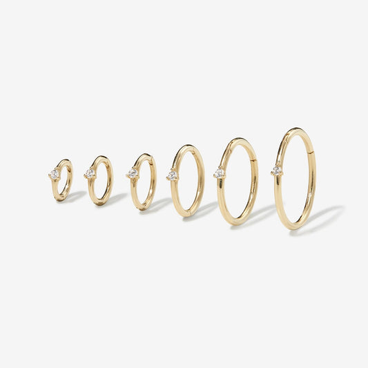 Cloud diamond clicker hoop